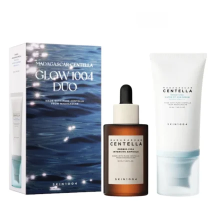 Brightening skincare set سكين1004 مجموعة إشراقة البشرة بخلاصة سنتيلا مدغشقر 2×50 مل