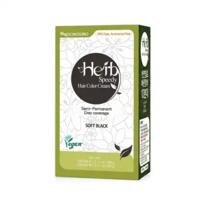 صبغة شعر أسود ناعم لتغطية الشيب بلون طبيعي هيرب سبيدي