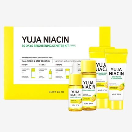 مجموعة اليوجا والنياسين لتفتيح البشرة خلال ثلاثين يوما وتوحيد اللون 4 قطع