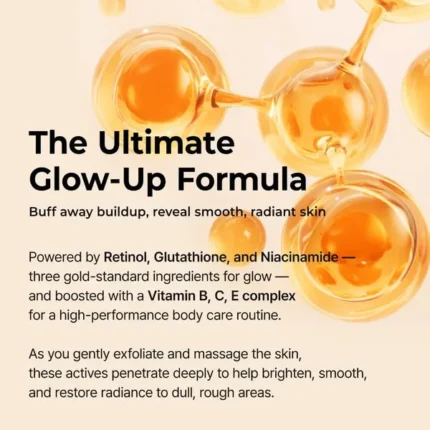 مقشر الجسم بحمض الكوجيك والكركم لتفتيح وتنعيم البشرة د. ميلاكسين 200مل