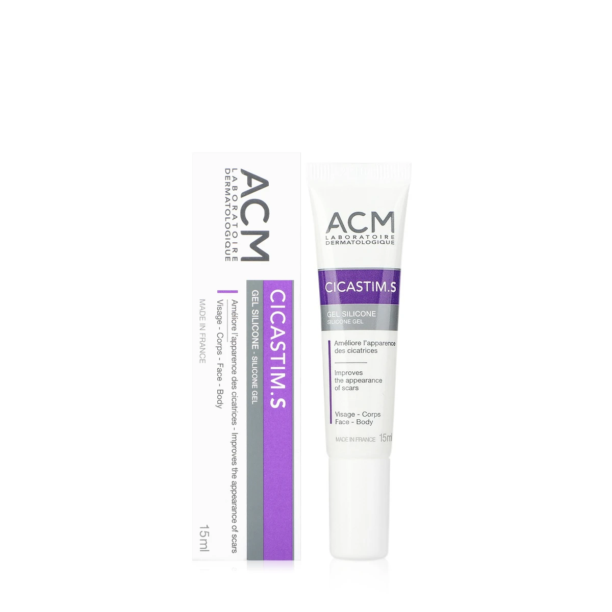 جل سيكاستيم إس ACM سيليكون للعناية بالندبات 15 مل ACM Cicastim S Silicone Gel جل سيكاستيم إس ACM سيليكون للعناية بالندبات 15 مل