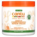 Cantu Shea Butter Leave In Conditioning Repair Cream كريم كانتو بزبدة الشيا يترك على الشعر لترميم وتنعيم الشعر 453 غرام