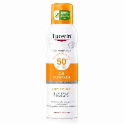 Eucerin Dry Touch SPF50+ Sunscreen Spray بخاخ يوسيرين للحماية من الشمس عامل حماية 50+ 200 مل