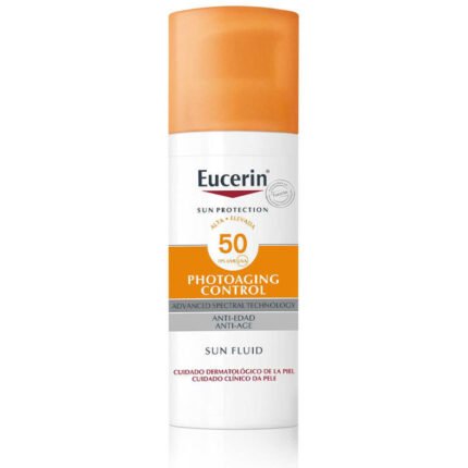Eucerin Sun Photoaging Control Fluid SPF50+ فلويد يوسيرين للتحكم في شيخوخة البشرة الضوئية بعامل حماية 50+ 50 مل