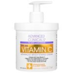 Advanced Clinicals Vitamin C Advanced Brightening Cream كريم أدفانسد كلينيكالز بفيتامين C لإشراقة وترطيب البشرة 454 جم