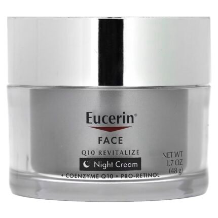 Eucerin Q10 Revitalize Night Cream كريم يوسرين كيو 10 ريفايتلايز الليلي للوجه 48 جم