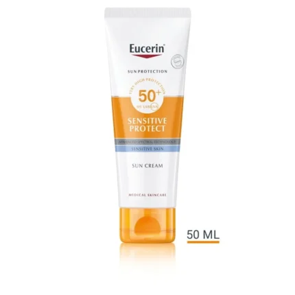 Eucerin Sun Sensitive Protect Cream SPF50+ كريم يوسيرين سن سينسيتف بروتكت للحماية من الشمس بعامل حماية 50+ 50 مل