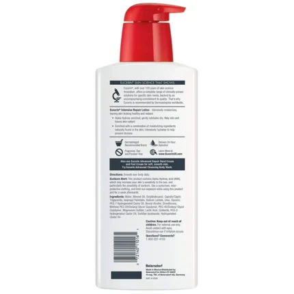 Eucerin Intensive Repair Body Lotion لوشن يوسرين إنتنسيف ريبير المرطب للجسم للبشرة شديدة الجفاف 500 مل
